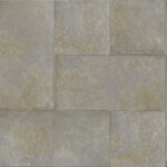Queensland 27 - Flax | Metallics Industrial Wallpaper for Half Bath, Powder Room, and Kitchen