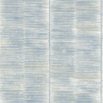 Dynasty Bamboo - Periwinkle and Metallic Pearl | Blues Textures Wallpaper for Hallway, Living Room, and Dining Room