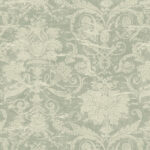 Rochester - Forever Green | Greens Damasks and Scrolls Wallpaper for Entryway, Accent Wall, and Nursery