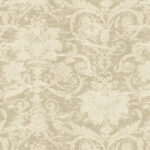 Rochester - Peace Of Mind | Warm Neutrals and Beiges Damasks and Scrolls Wallpaper for Dining Room, Living Room, and Bedroom