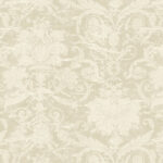 Rochester - Shiitake | Warm Neutrals and Beiges Damasks and Scrolls Wallpaper for Entryway, Office, and Bedroom