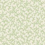 French Country Corail - Corn Stalk | Greens Trees and Leaves Wallpaper for Nursery, Kitchen, and Hallway