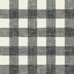 French Country Bebe - Contrast | Blacks Plaids, Checks and Stripes Wallpaper for Entryway, Accent Wall, and Office