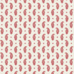 French Country Maia - Ryan Red | Reds Paisleys Wallpaper for Nursery, Powder Room, and Dining Room