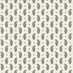 French Country Maia Linen - Temptation | Blacks Paisleys Wallpaper for Bedroom, Dining Room, and Accent Wall