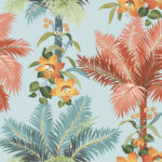 Copeland - Paradise | Multicolors Florals, Botanicals and Tropicals Wallpaper for Kitchen, Entryway, and Dining Room