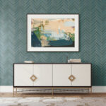 Bergamo - Teal | Aquas and Teals Textures Wallpaper for Bedroom, Nursery, and Half Bath