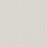 Interlocking Triangle Geometric with Raised Inks