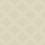 Interlocking Octagons with Raised Inks | Golds Geometrics Wallpaper for Office, Accent Wall, and Half Bath