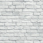 Brick Texture | Grays Industrial Wallpaper for Living Room, Powder Room, and Office