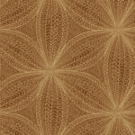 Star Flower | Coppers and Bronzes Bohemian Wallpaper for Office, Bedroom, and Kitchen