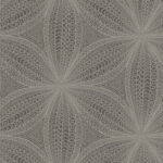 Star Flower | Grays Bohemian Wallpaper for Hallway, Accent Wall, and Dining Room