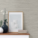 Sluby Sisal - Warm Macadamia | Cool Neutrals Textures Wallpaper for Office, Powder Room, and Living Room
