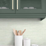 Sluby Sisal - Ripe Avocado | Greens Textures Wallpaper for Kitchen, Powder Room, and Hallway