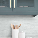 Sluby Sisal - Fresh Air | Blues Textures Wallpaper for Powder Room, Living Room, and Half Bath