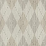 String on Argyle | Browns and Taupes Plaids, Checks and Stripes Wallpaper for Kitchen, Hallway, and Living Room