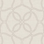 Simple Persian Allover - Taupe and Cream | Warm Neutrals and Beiges Geometrics Wallpaper for Office, Accent Wall, and Living Room