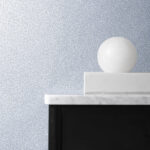 Gravel Texture - Slate and Silver Glitter | Blues Textures Wallpaper for Living Room, Powder Room, and Accent Wall