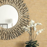 Bark Texture - Metallic Antique Brass | Golds Textures Wallpaper for Living Room, Bedroom, and Half Bath