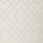 Diamond Lattice - Metallic Ivory | Whites and Off Whites Textures Wallpaper for Nursery, Hallway, and Dining Room