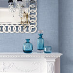 Easy Linen 27 - Crisp Blue | Blues Textures Wallpaper for Bedroom, Living Room, and Accent Wall