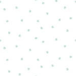 Little Daisy - Teal | Aquas and Teals Children and Nursery Wallpaper for Half Bath, Nursery, and Powder Room