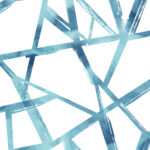 Tribeca - Turquoise | Aquas and Teals Geometrics Wallpaper for Office, Accent Wall, and Nursery