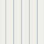 Rockefeller Stripe - Navy Boy | Whites and Off Whites Plaids, Checks and Stripes Wallpaper for Kitchen, Office, and Hallway