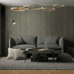 Jun - Blanched Pine | Grays Industrial Wallpaper for Powder Room, Office, and Hallway