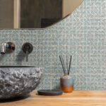 Mika - Oceanside | Cool Neutrals Bohemian Wallpaper for Hallway, Bedroom, and Living Room
