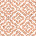 Talia - Salmon | Oranges Medallions Wallpaper for Bedroom, Nursery, and Hallway