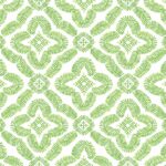 Talia - Kiwi Green | Greens Medallions Wallpaper for Dining Room, Office, and Powder Room
