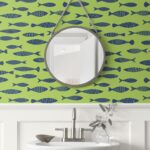 Bay - Buckingham Green | Greens Nautical Wallpaper for Powder Room, Dining Room, and Entryway