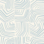Etten Maze - Cadet | Blues Geometrics Wallpaper for Office, Accent Wall, and Powder Room