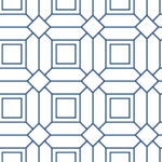 Locked In | Navys Geometrics Wallpaper for Office, Accent Wall, and Kitchen