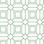 Locked In | Greens Geometrics Wallpaper for Office, Accent Wall, and Bedroom