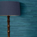 Husky Banana 27 - Marine Blue | Blues Farmhouse Wallpaper for Office, Living Room, and Kitchen