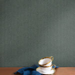 Caf 27 - Viridian | Blues Textures Wallpaper for Entryway, Living Room, and Powder Room