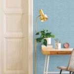Sisal Hemp 27 - Blue Knoll | Blues Textures Wallpaper for Office, Bedroom, and Accent Wall