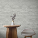 Sisal Hemp 27 - Salt Glaze | Grays Textures Wallpaper for Half Bath, Entryway, and Accent Wall