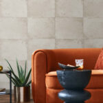 Foundation 27 - Sphynx | Warm Neutrals and Beiges Industrial Wallpaper for Kitchen, Hallway, and Accent Wall