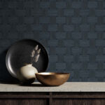 Basketweave 27 - Alpha | Navys Plaids, Checks and Stripes Wallpaper for Entryway, Kitchen, and Bedroom