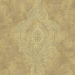 Gillingham - Toffee | Browns and Taupes Medallions Wallpaper for Bedroom, Nursery, and Powder Room