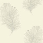 Galloway - Light Grey and Linen | Grays Trees and Leaves Wallpaper for Living Room, Bedroom, and Kitchen