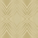 Ombre Diamond - Metallic Salted Caramel | Warm Neutrals and Beiges Geometrics Wallpaper for Office, Accent Wall, and Half Bath