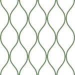 Dot Ogee | Greens Geometrics Wallpaper for Office, Accent Wall, and Hallway