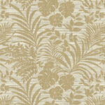 Tropical Leaf Textile String | Warm Neutrals and Beiges Florals, Botanicals and Tropicals Wallpaper for Half Bath, Entryway, and Hallway