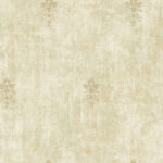 Vintage Fleur de Lis - Metallic Gold and Sand
