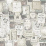 Labels - Matte Taupe and Burgundy