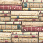 Stacked Books - Matte Cranberry and Sand